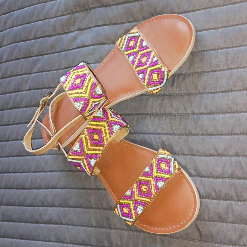Coconuts by Matisse 2 Strap Beaded Sandals